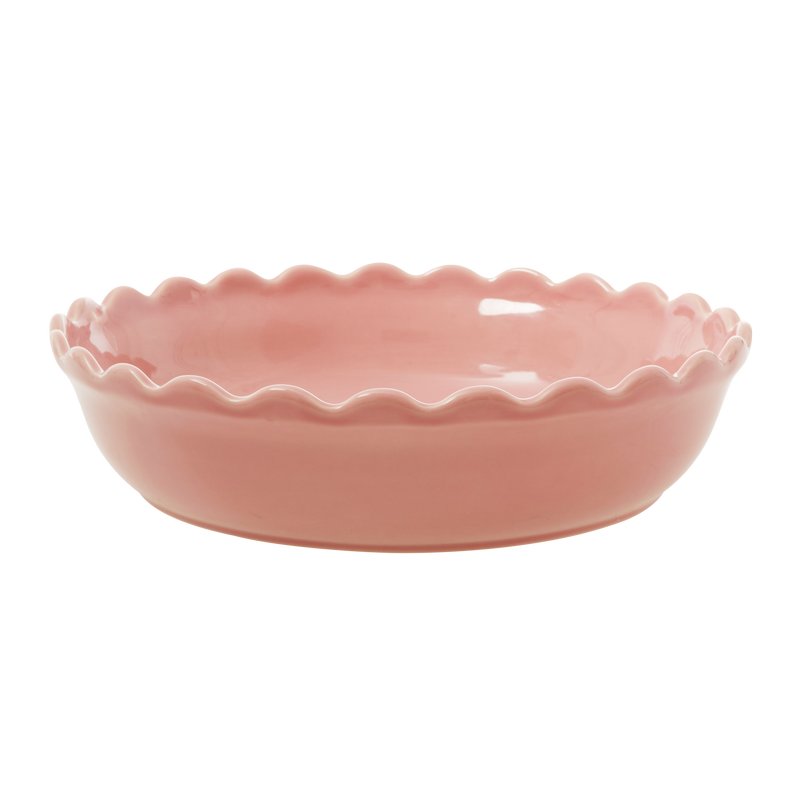 Large Round Stoneware Oven Dish - Soft Pink - Rice By Rice