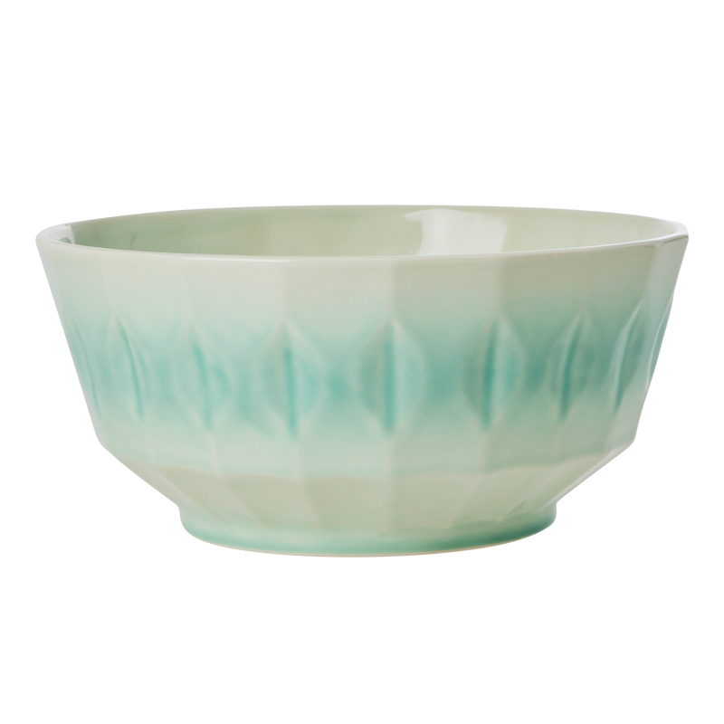 Ceramic Salad Bowl - Aqua - Rice By Rice