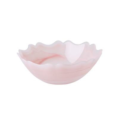 Alabaster Glass Bowl | Soft Pink - Set of 6 - Rice By Rice