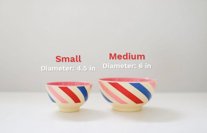 Melamine Medium Bowl | Flower Painting Print - Rice By Rice