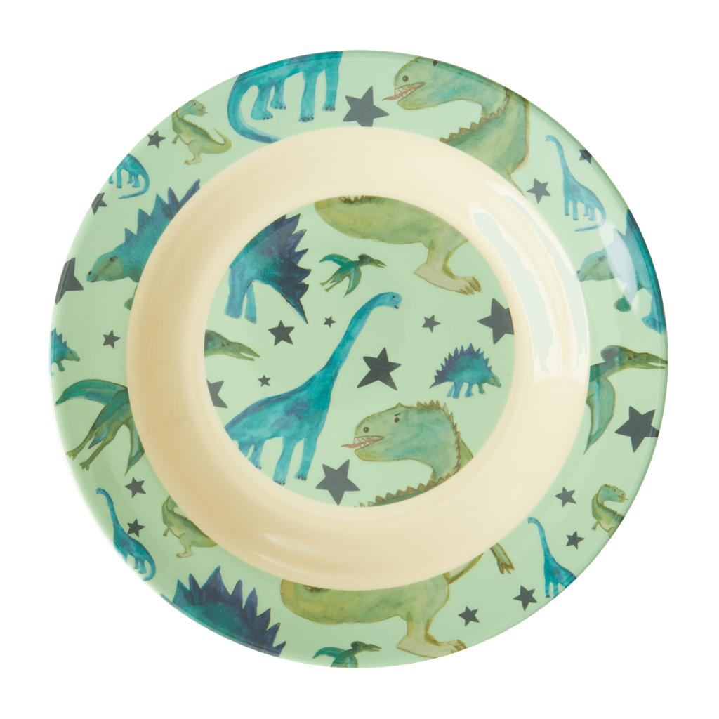 Melamine Kids Bowl | Dinosaurs Print - Rice By Rice