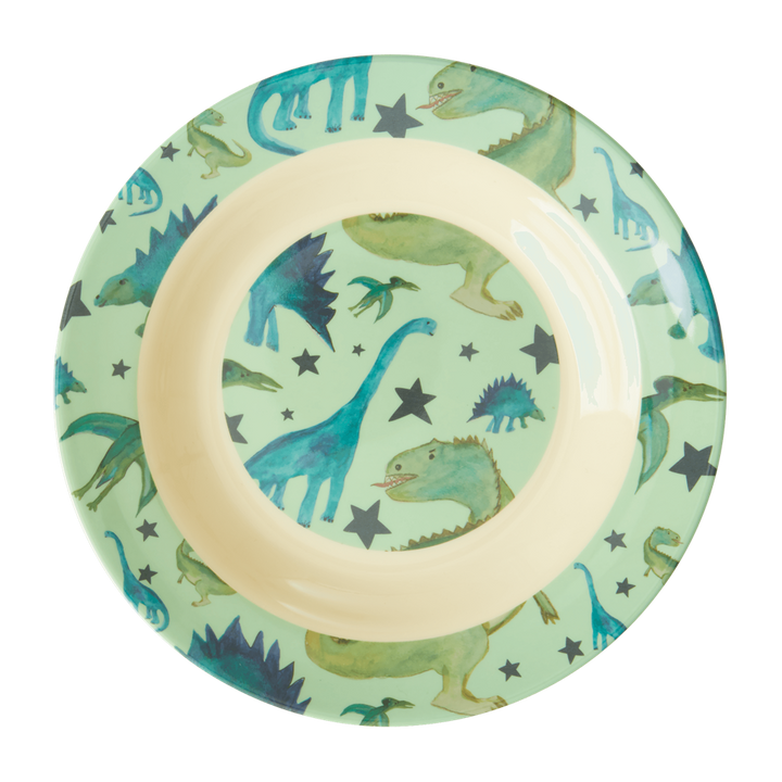 Melamine Kids Bowl | Dinosaurs Print - Rice By Rice