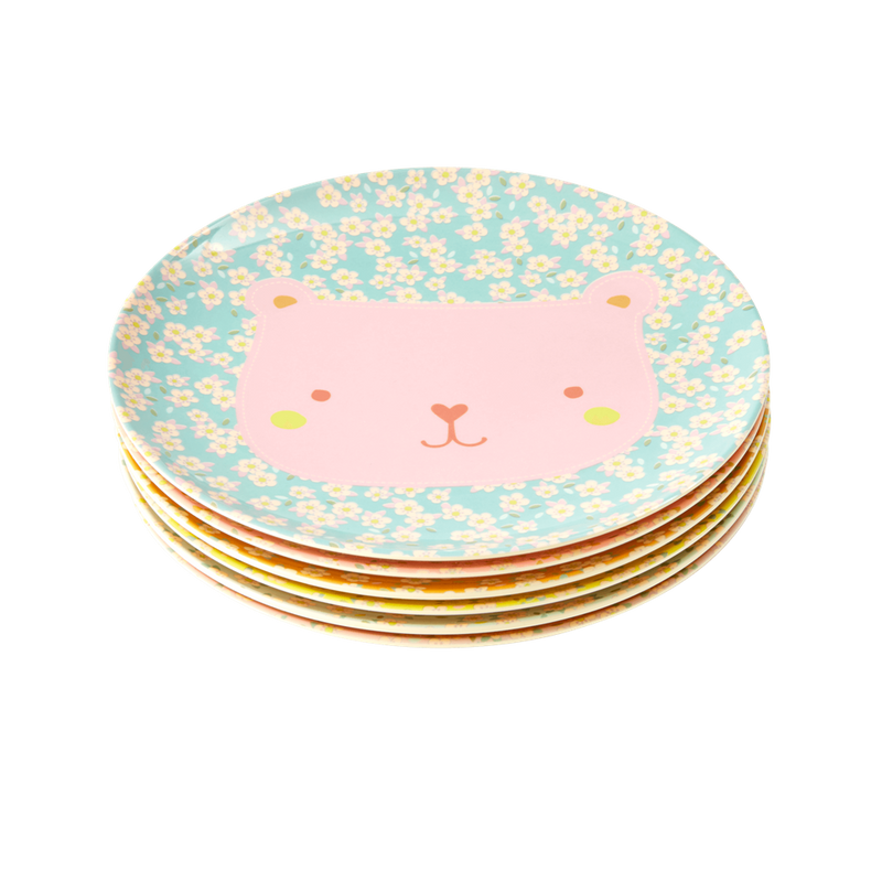 Melamine Kids Lunch Plate | Monkey Print - Rice By Rice