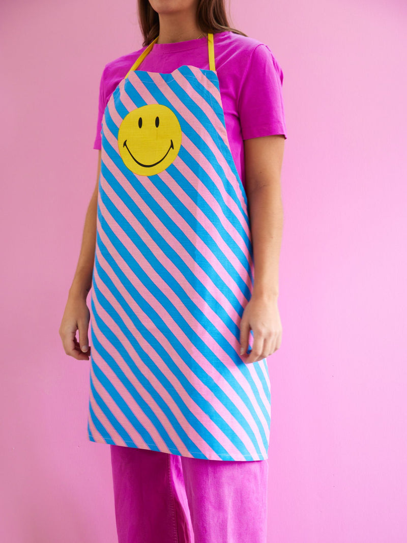 Cotton Apron - Multicolor - Smiley® - Rice By Rice
