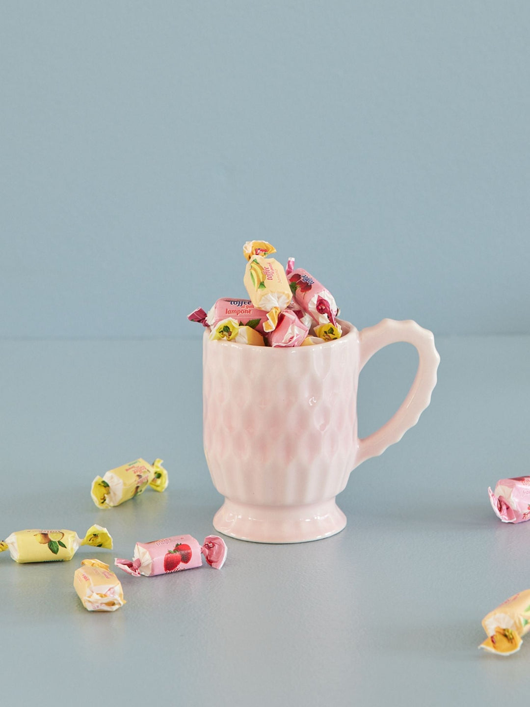 Ceramic Mug - Pink. Set of 6 mugs - Rice By Rice