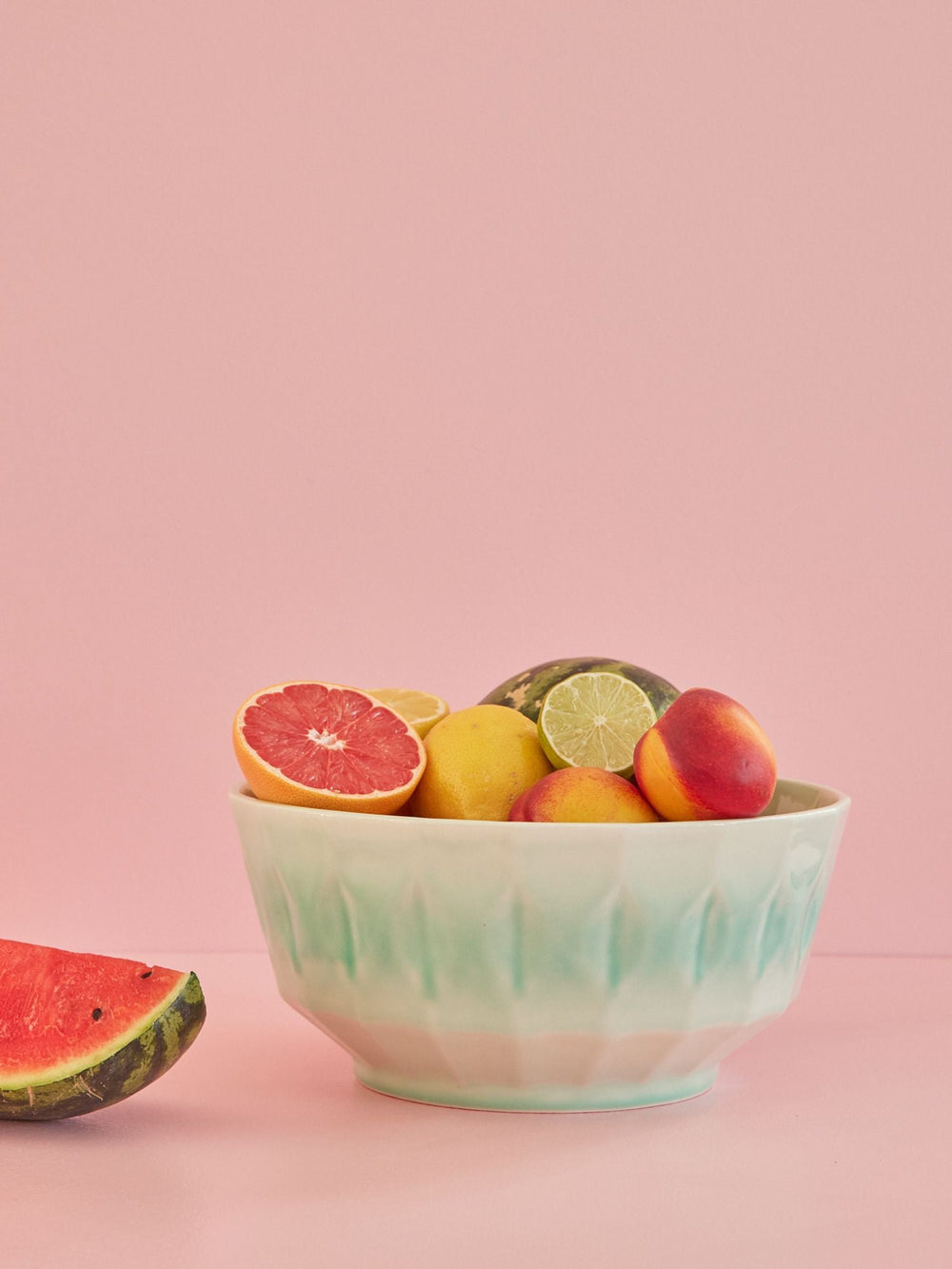 Ceramic Salad Bowl - Aqua - Rice By Rice