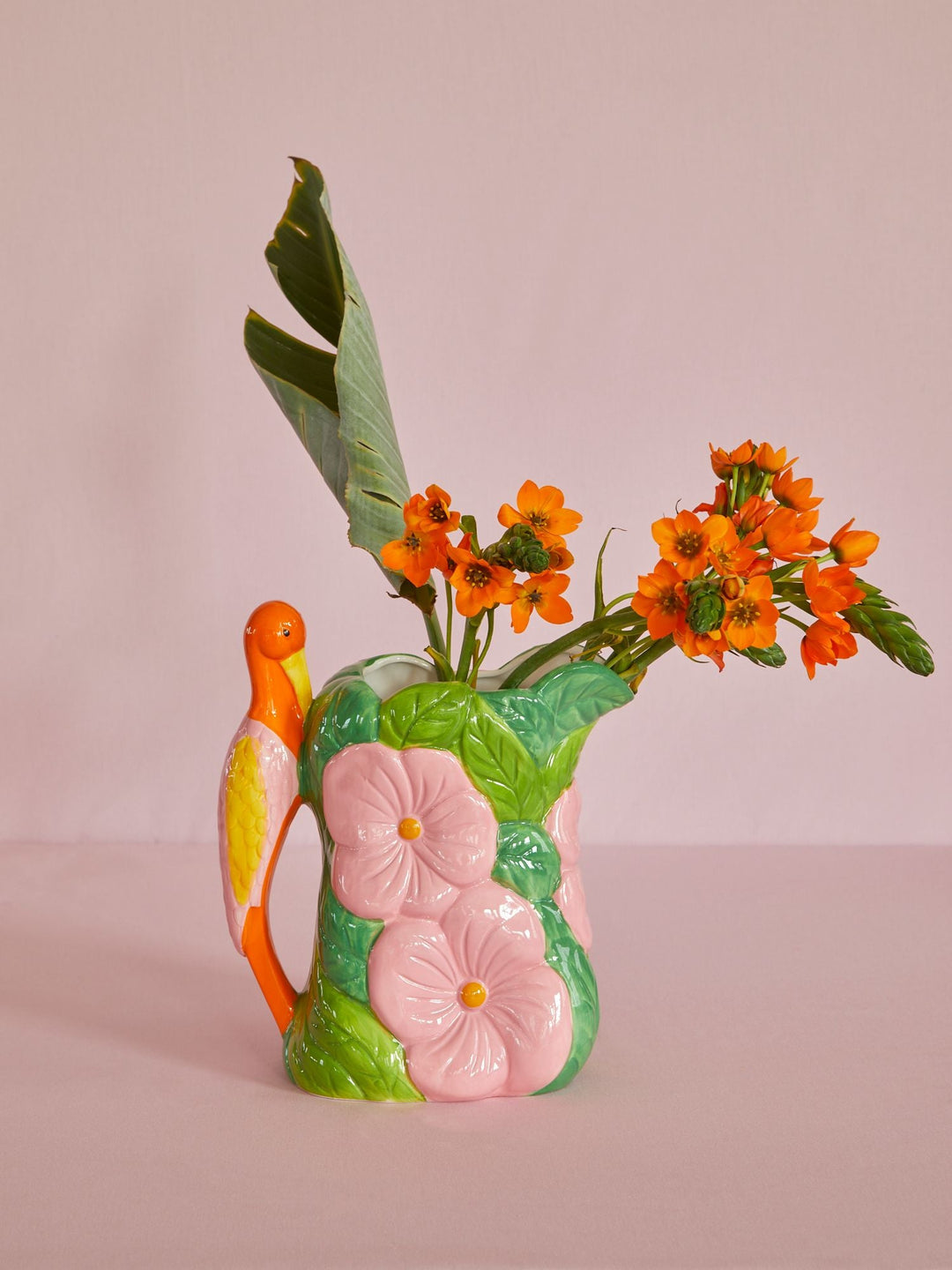 Flower Ceramic Vase - Green - Rice By Rice