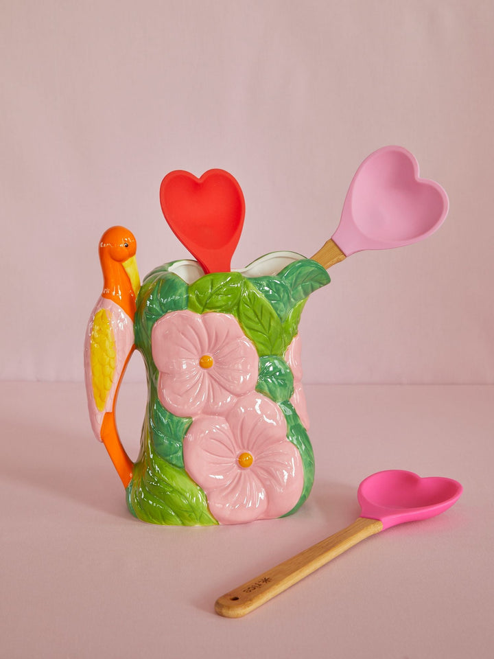Flower Ceramic Vase - Green - Rice By Rice