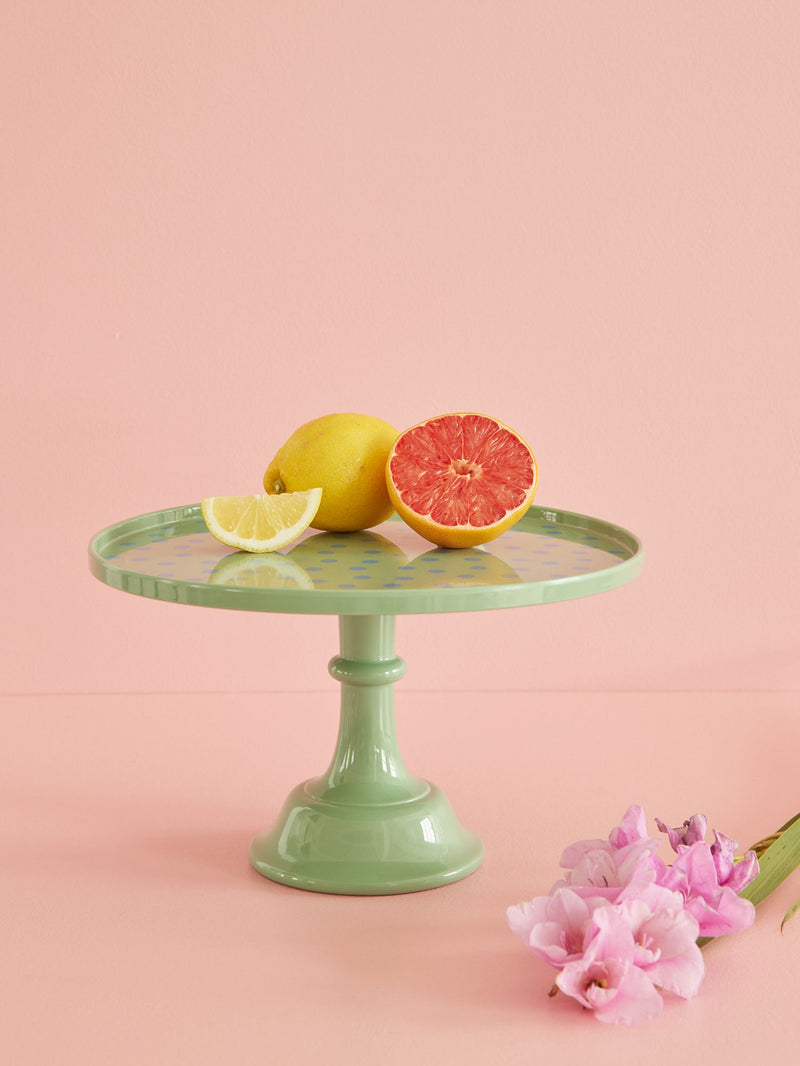 Melamine Cake Stand - Dusty Green - Rice By Rice