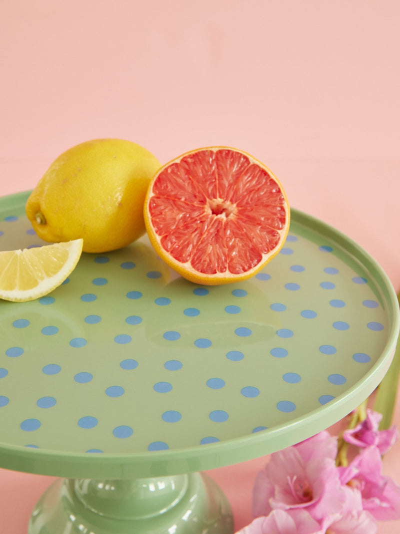 Melamine Cake Stand - Dusty Green - Rice By Rice