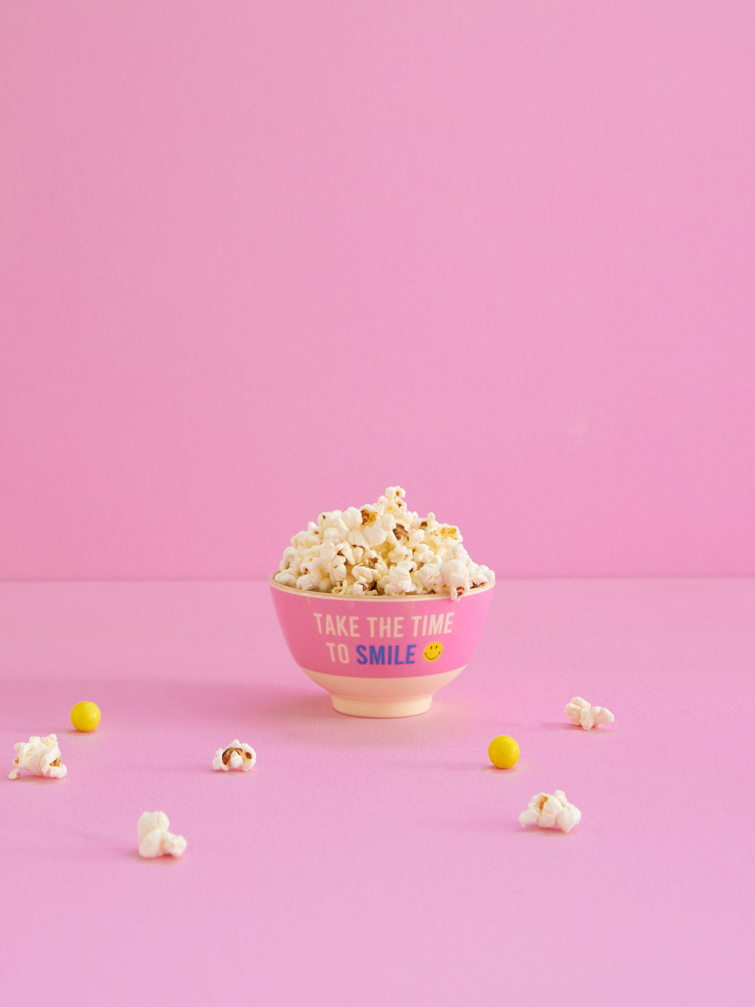 Small Melamine Bowl - Pink - Smiley® - Rice By Rice