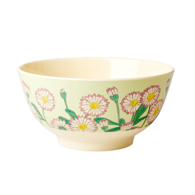Melamine Medium Bowl | Daisy Print - Rice By Rice