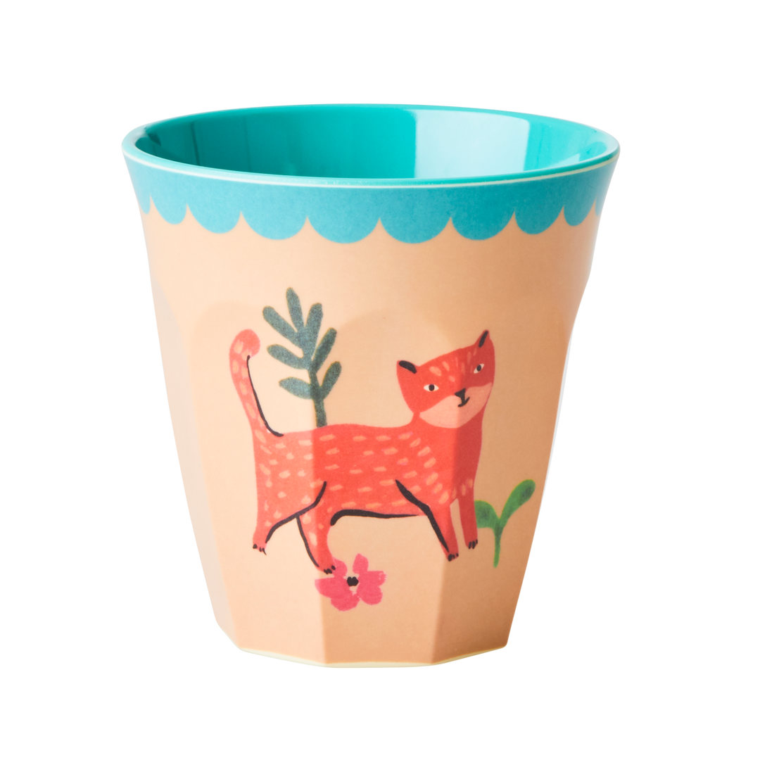 Melamine Kids Cups in Pink Farm Prints - Small - 6 pcs. in Gift Box - Rice By Rice