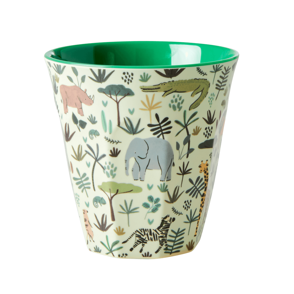 Melamine Kids Cups in Asst. Funky Prints - Medium - 6 pcs. in Gift Box - Rice By Rice