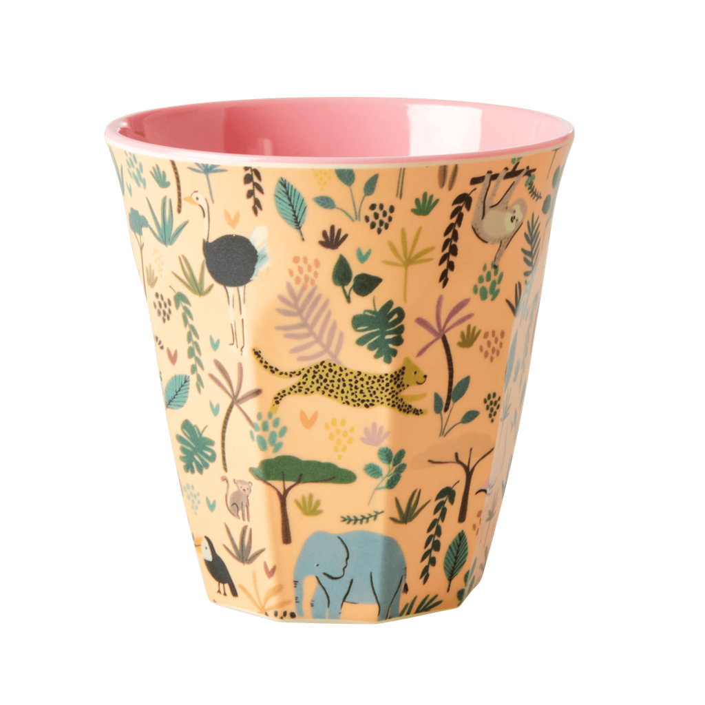 Melamine Kids Cups in Asst. Funky Prints - Medium - 6 pcs. in Gift Box - Rice By Rice