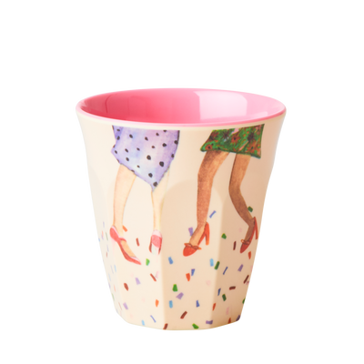 Melamine Cups 'DANCE IT OUT' Prints - Small - 6 pcs. in Gift Box - Rice By Rice