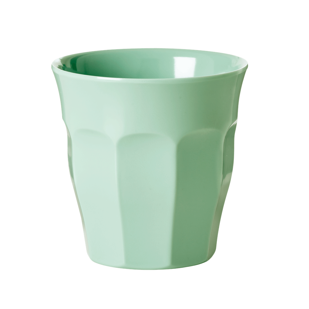 Set of 2 Medium Melamine Cups | Khaki - Rice By Rice