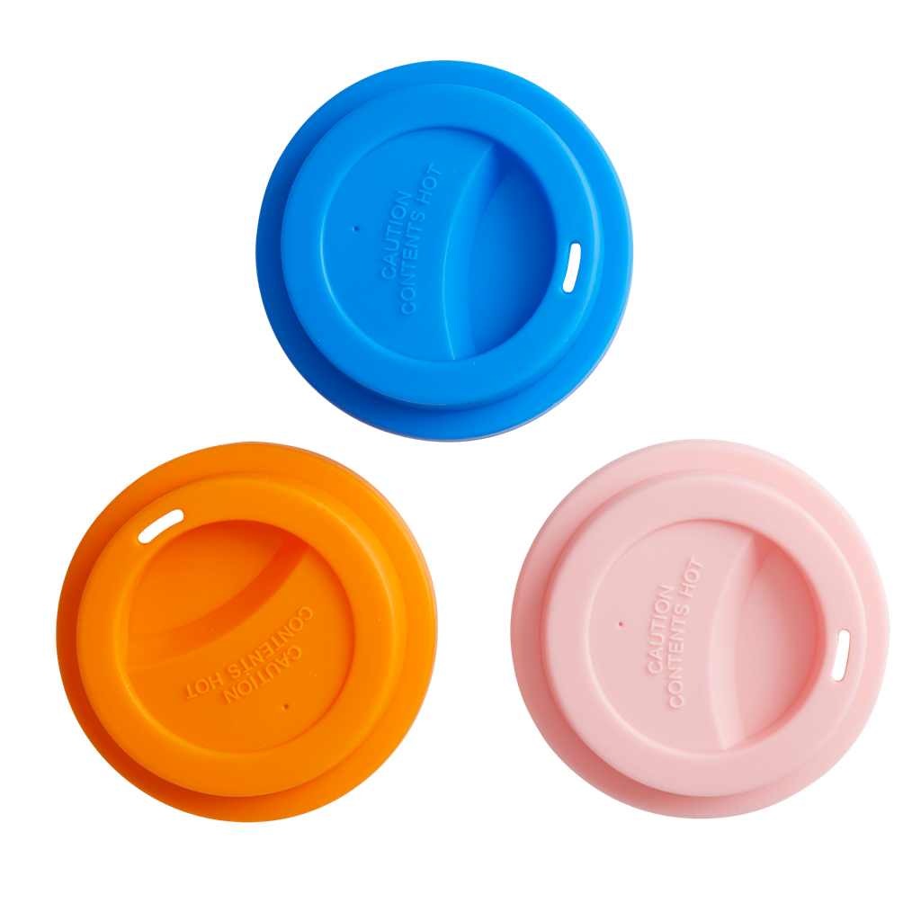 Silicone Lid for Melamine Medium and Tall Cups | Flamingo Pink - Rice By Rice