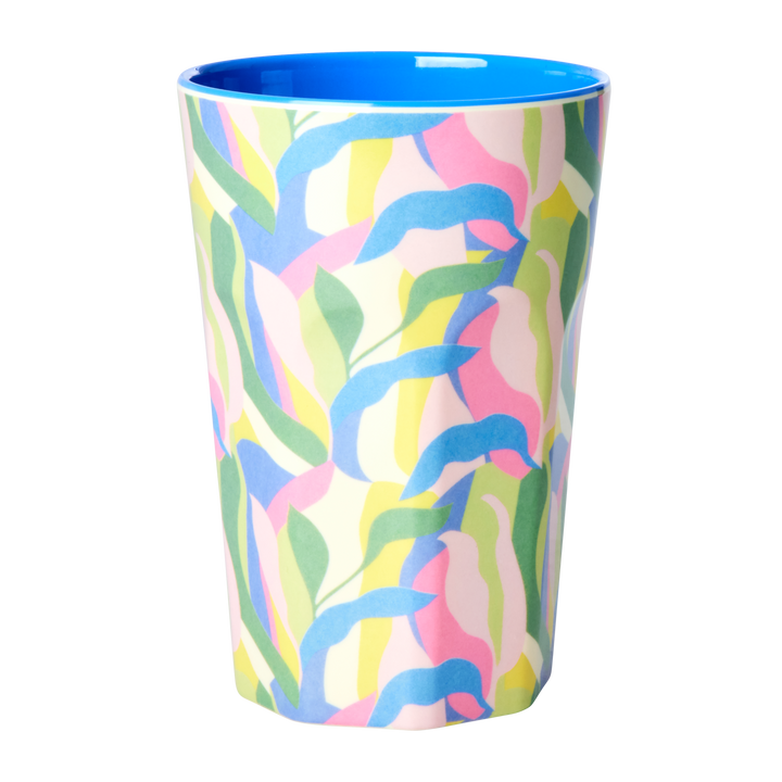 Melamine Tall Cup - Blue - Jungle Fever Print - Rice By Rice