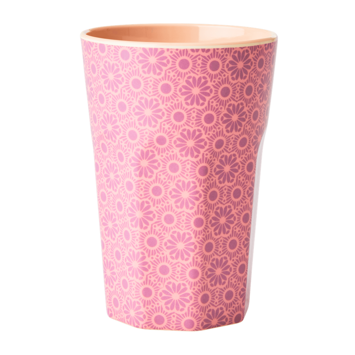 Melamine Cup - Tall | Pink Marrakesh Print - Rice By Rice