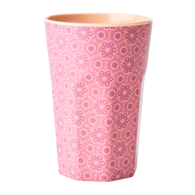 Melamine Cup - Tall | Pink Marrakesh Print - Rice By Rice
