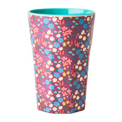 Melamine Cup - Tall | Poppies Print - Rice By Rice