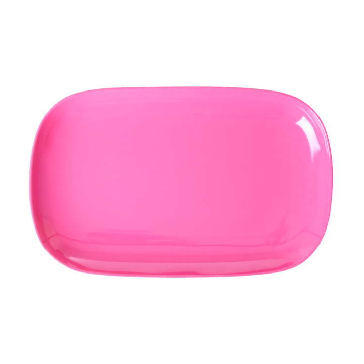 Medium Melamine Rectangular Plate | Light Fuchsia - Rice By Rice