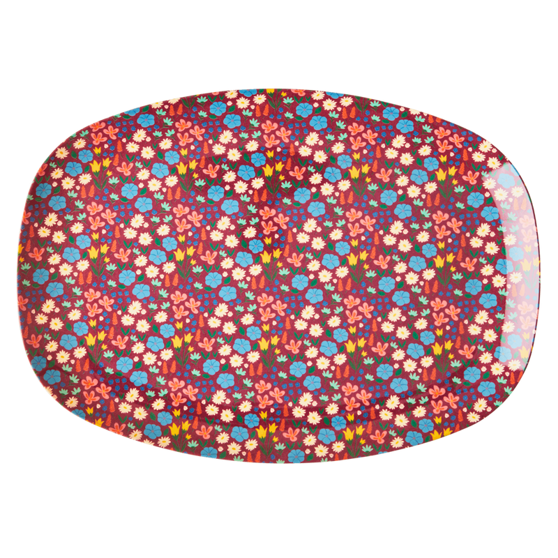 3-Piece Place Seating Set | Poppies Print - Rice By Rice