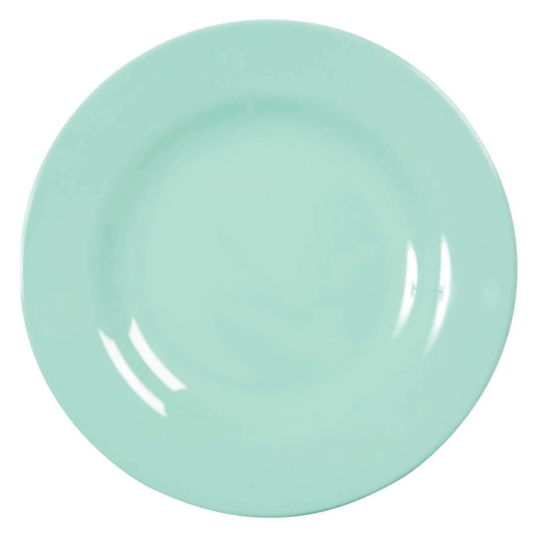 Melamine Round Dinner Plate | Dark Mint - Rice By Rice