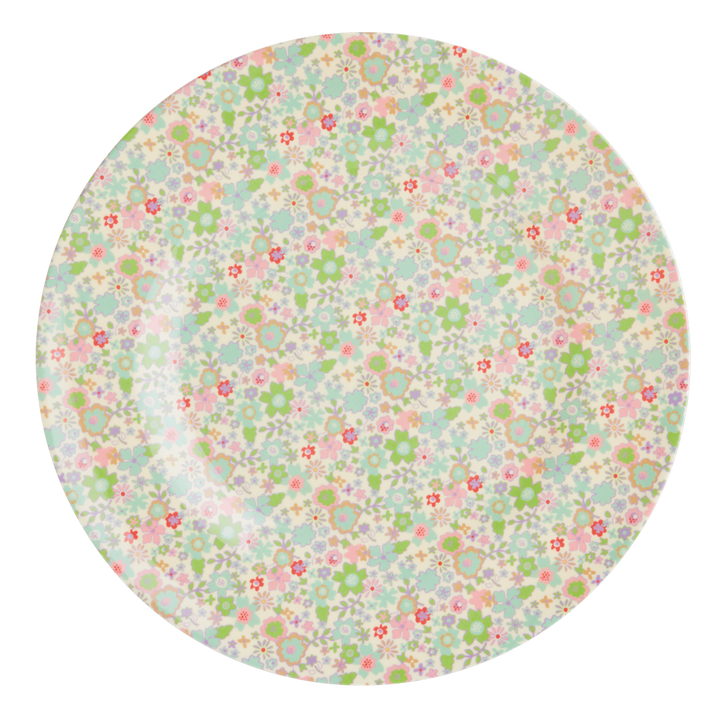 Melamine Dinner Plate | Pastel Fall Floral Print - Rice By Rice