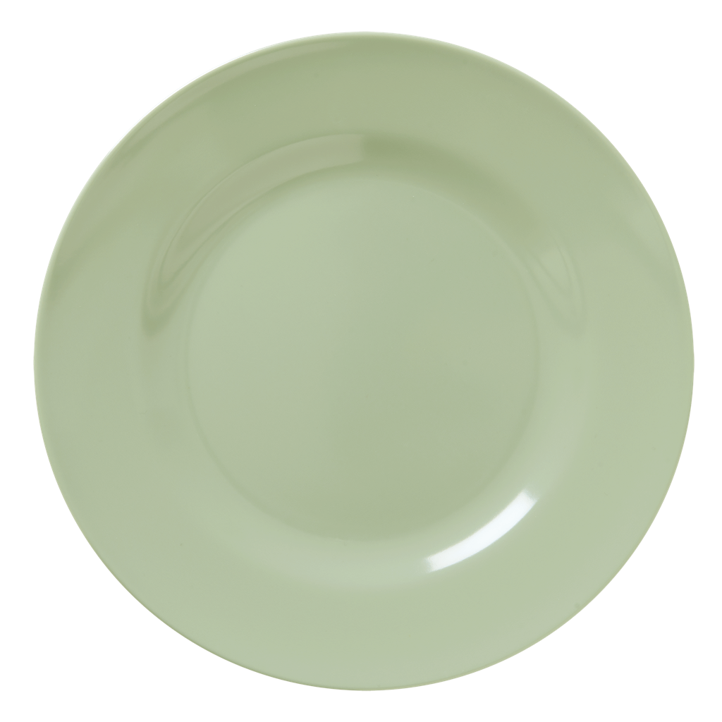 Melamine Round Dinner Plate | Khaki - Rice By Rice