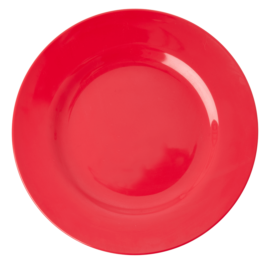 Melamine Round Dinner Plate | Red Kiss - Rice By Rice