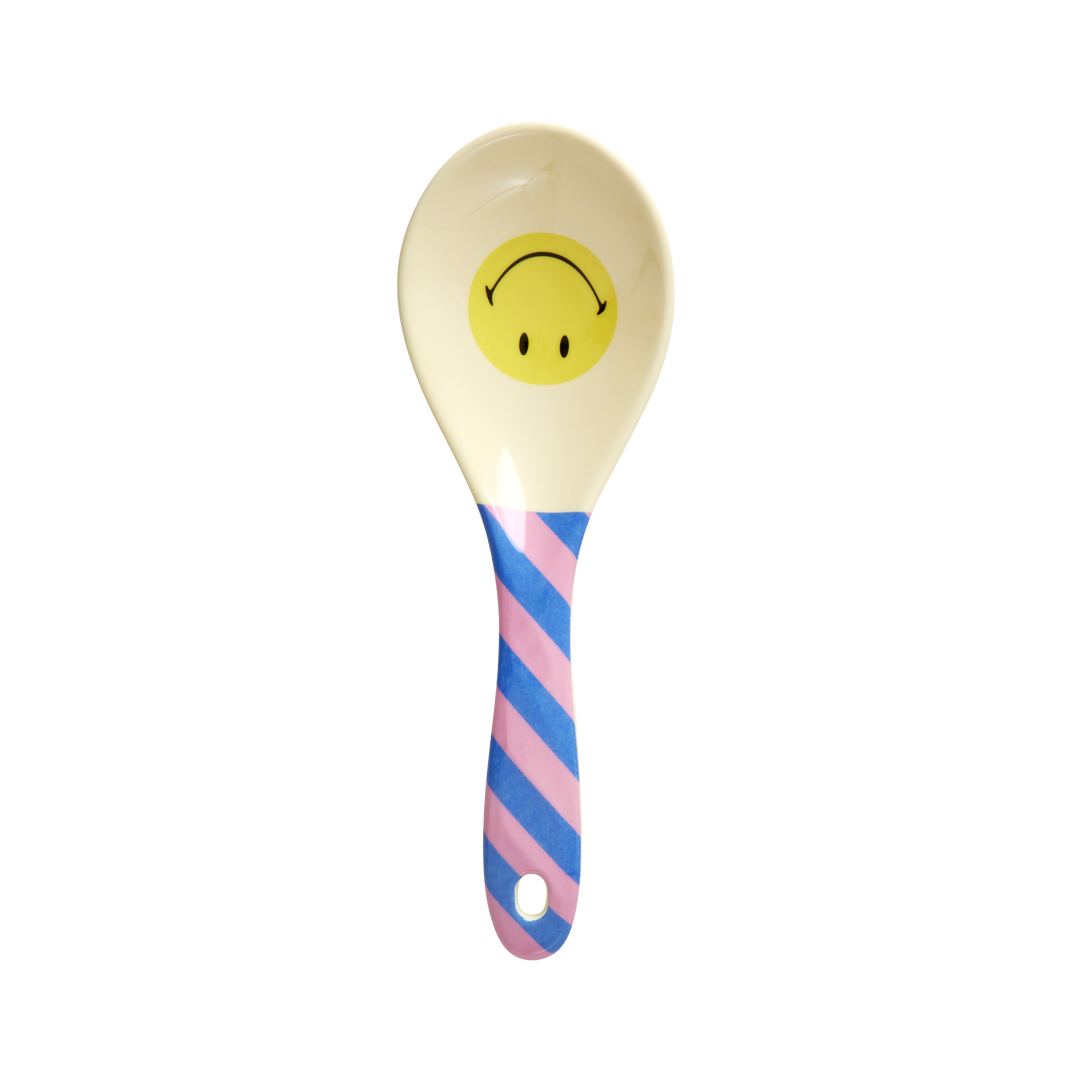 Melamine Salad Spoon - Multi - Smiley® - Rice By Rice