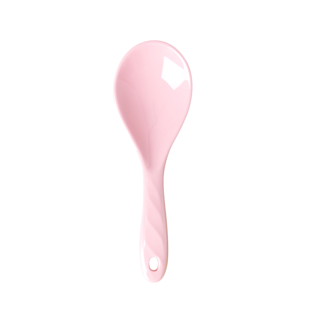 Melamine Salad Spoon 'Yippie Yippie Yeah' | Ballet Slippers Pink - Rice By Rice