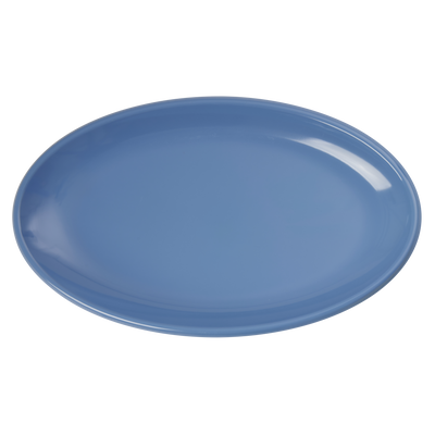 Large Melamine Serving Dish - Dusty Blue - Rice By Rice