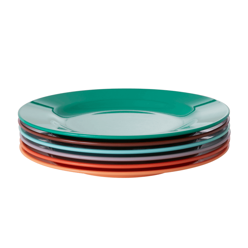 Melamine Lunch Plates in Assorted &