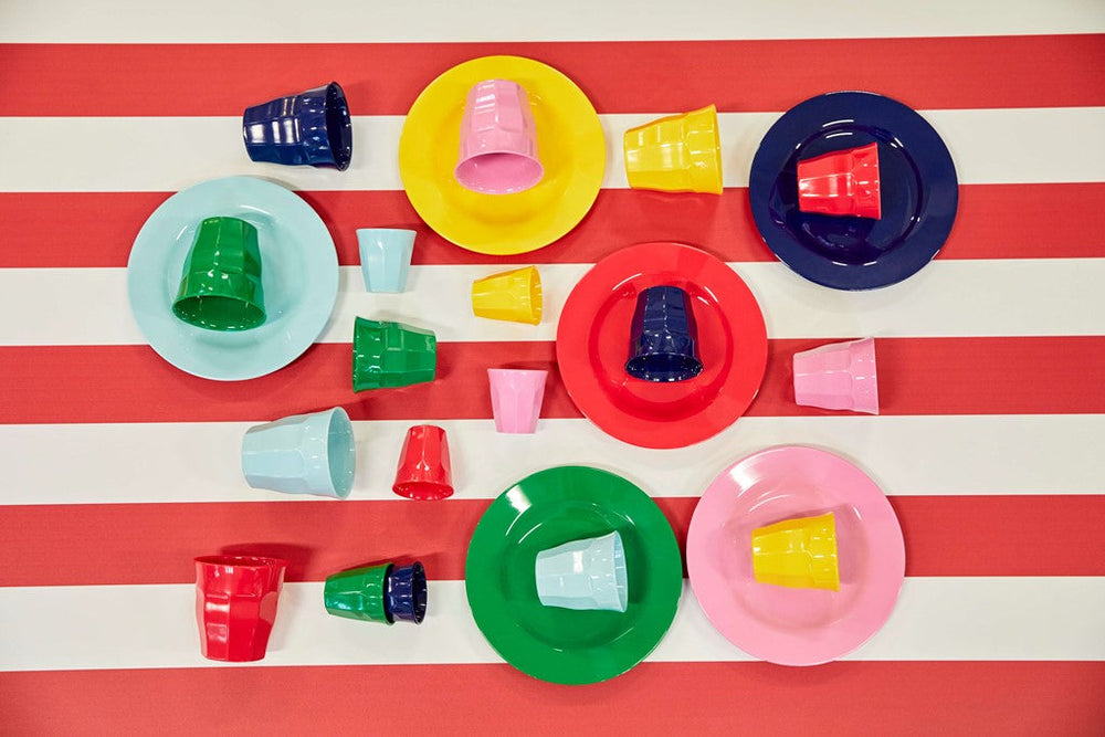 Melamine Lunch Plates in Assorted 'Favorite' Colors - Set of 6 pcs. - Giftbox - Rice By Rice