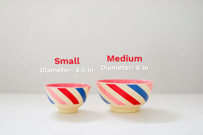 Melamine Small Bowl | Blue Selma´s Flower Print - Rice By Rice