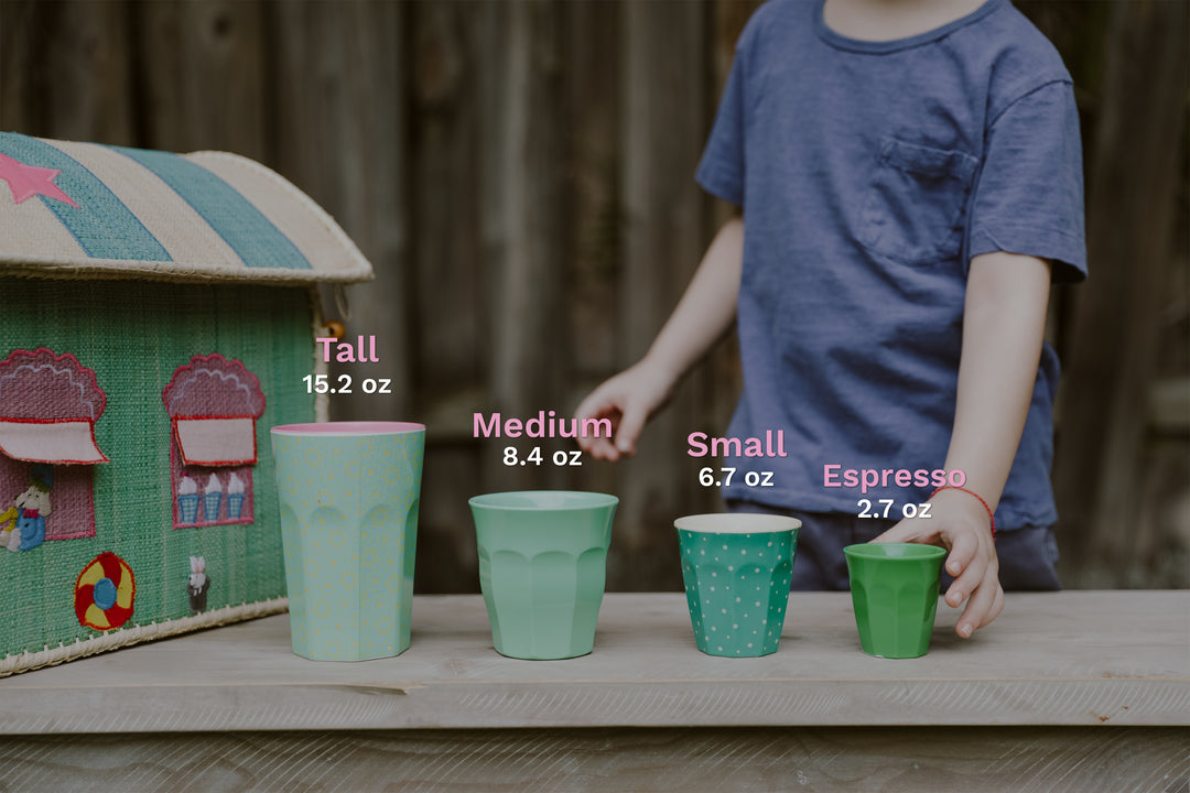Medium Melamine Cups | Dinosaurs Print - Rice By Rice