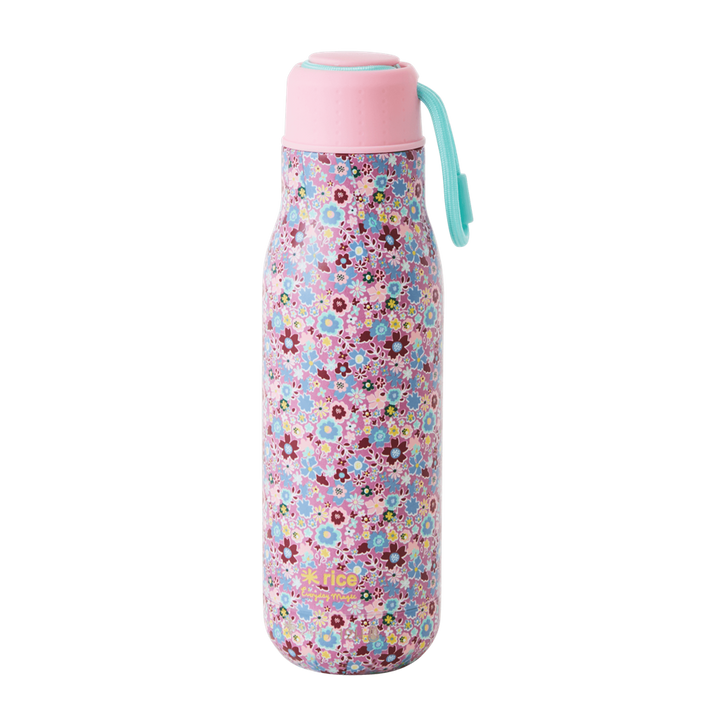 Stainless Steel Thermo Bottle | Lavender Floral Print - Rice By Rice