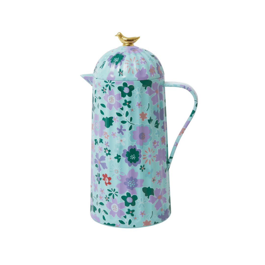 Thermo | Dark Mint Floral Print - Rice By Rice